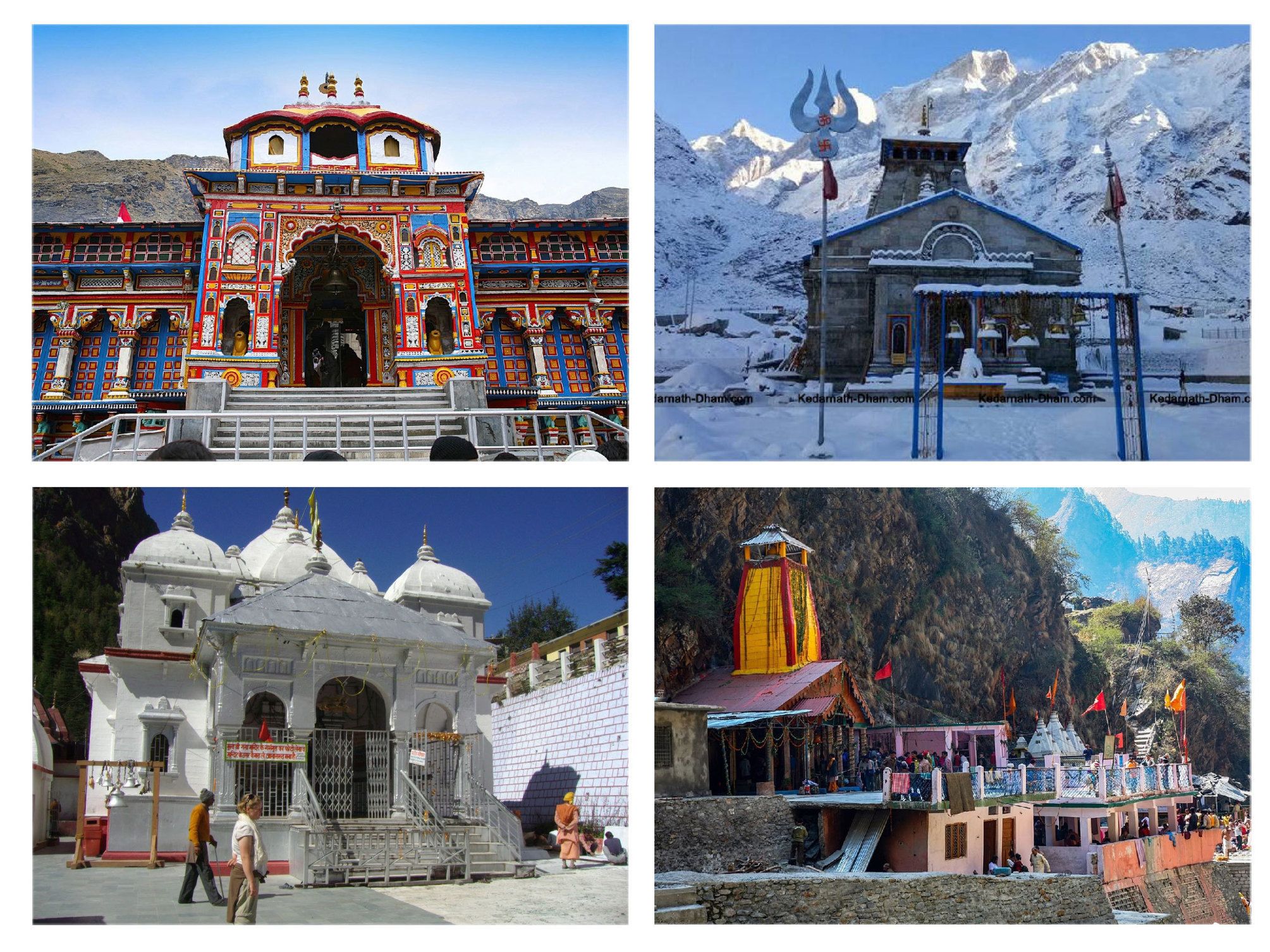 Kedarnath Temple in the Himalayas evening view
